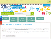 Tablet Screenshot of mediathequedepartementale.cg04.fr